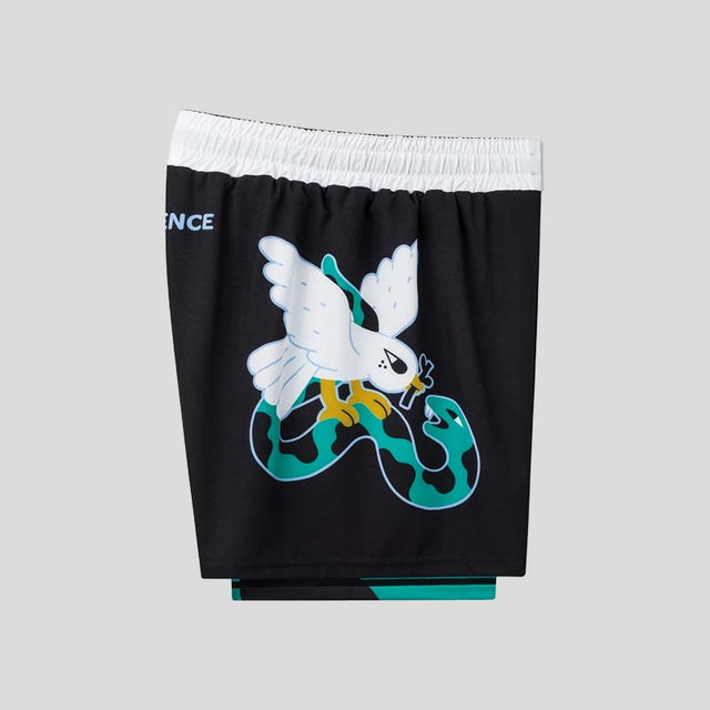 Manto Dove Fight Shorts Black