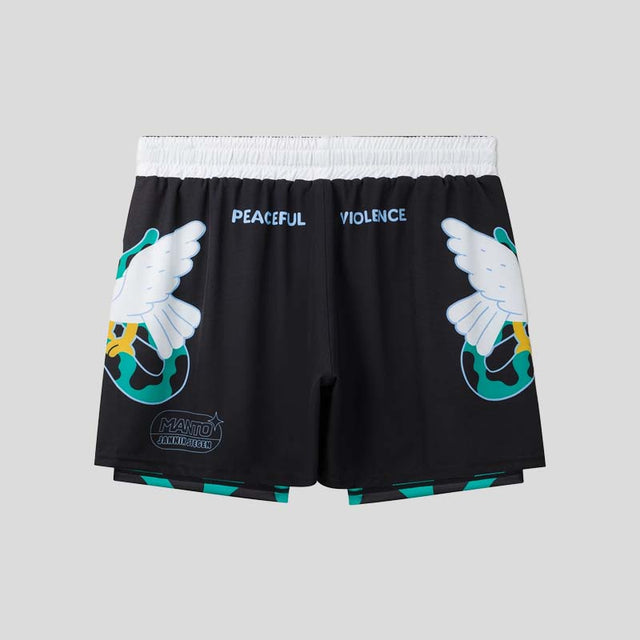 Manto Dove Fight Shorts Black