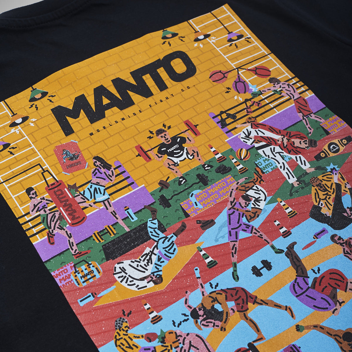 Manto Spor Salonu 2.0 T-Shirt Siyah