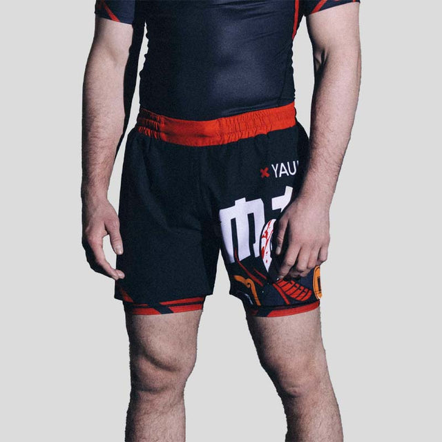 Manto Lucky Cat Fight Shorts Black