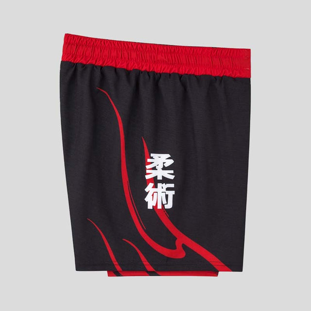 Manto Lucky Cat Fight Shorts Black