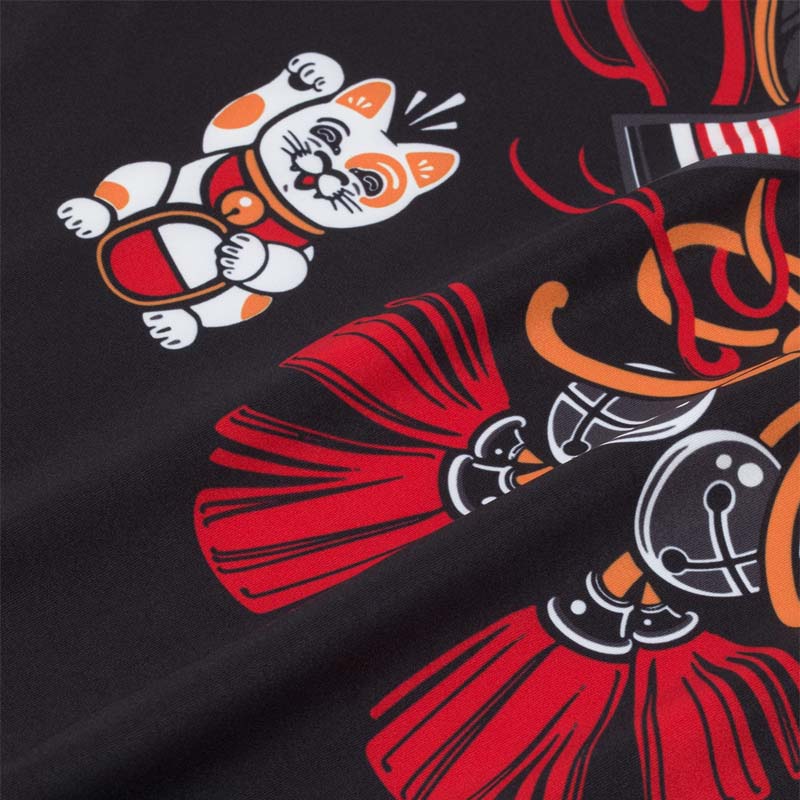 Cat Rash Guard Manto Lucky Cat Rash Guard Black from Made4Fighters