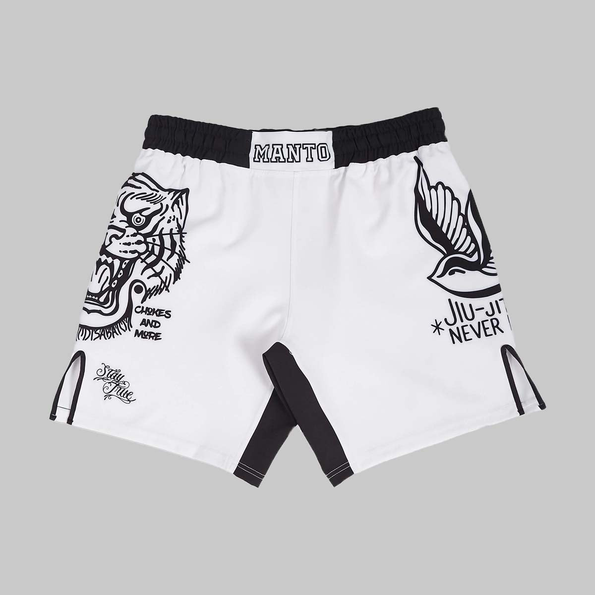 मंटो मिको फाइट शॉर्ट्स व्हाइट