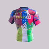 Manto Neon Abstract Rash Guard Multi Color