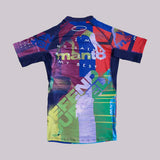 Manto Neon Abstract Rash Guard Multi Color