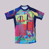 Manto Neon Abstract Rash Guard Multi Color