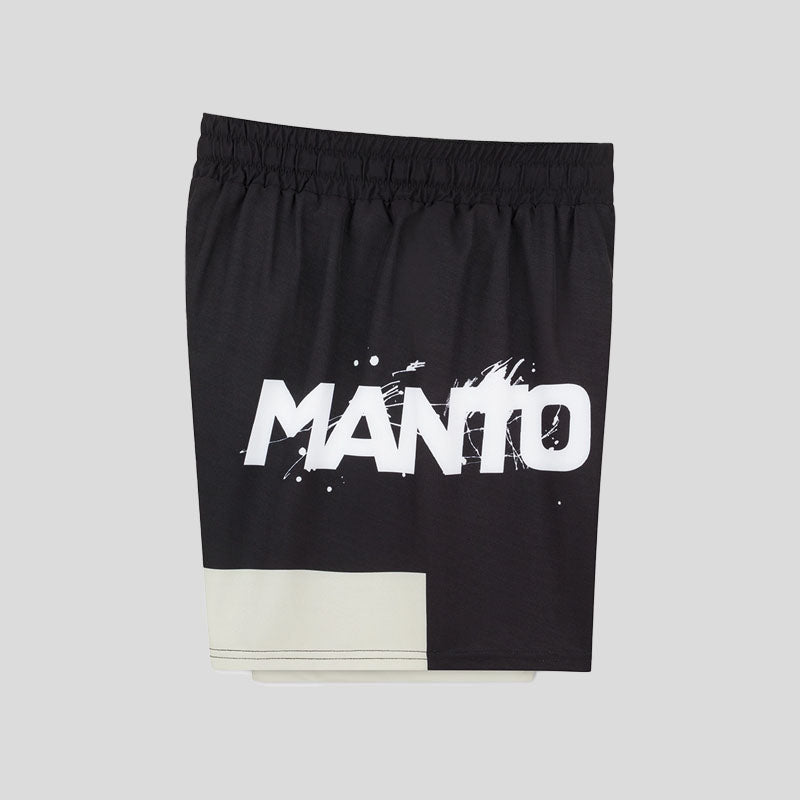 Manto Overcome Fight Shorts White