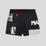 Manto Overcome Fight Shorts White