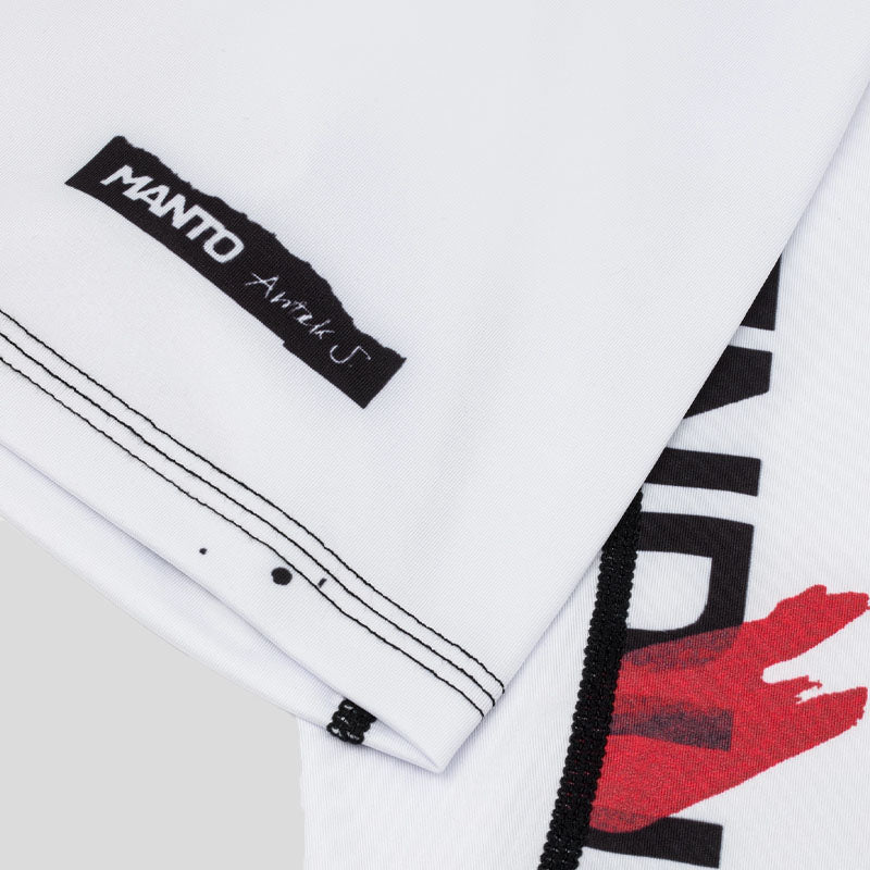 Manto Overcome Rash Guard White