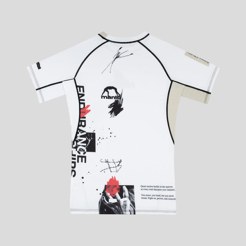 Manto Overcome Rash Guard White
