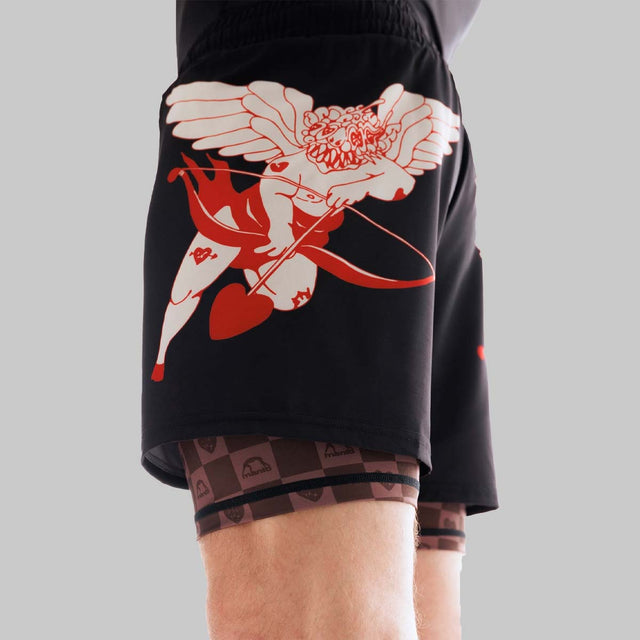 Manto Tuff Luv Fight Shorts Black