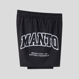 Manto Varsity Fight Shorts Black