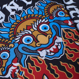 Manto Tigres de manga longa Guarda precipitada preta