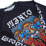 Manto Tigres de manga longa Guarda precipitada preta