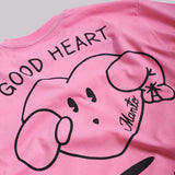 T-shirt Manto x Ktof Heart Pink