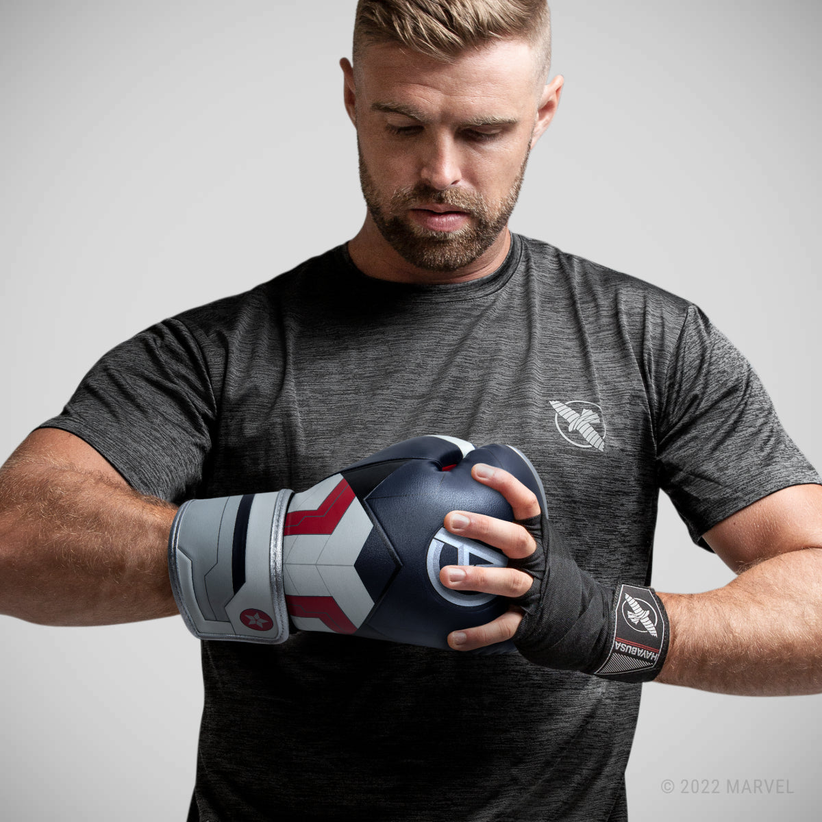 Marvel's Captain America (Sam Wilson) boxerské rukavice stříbro/modrá