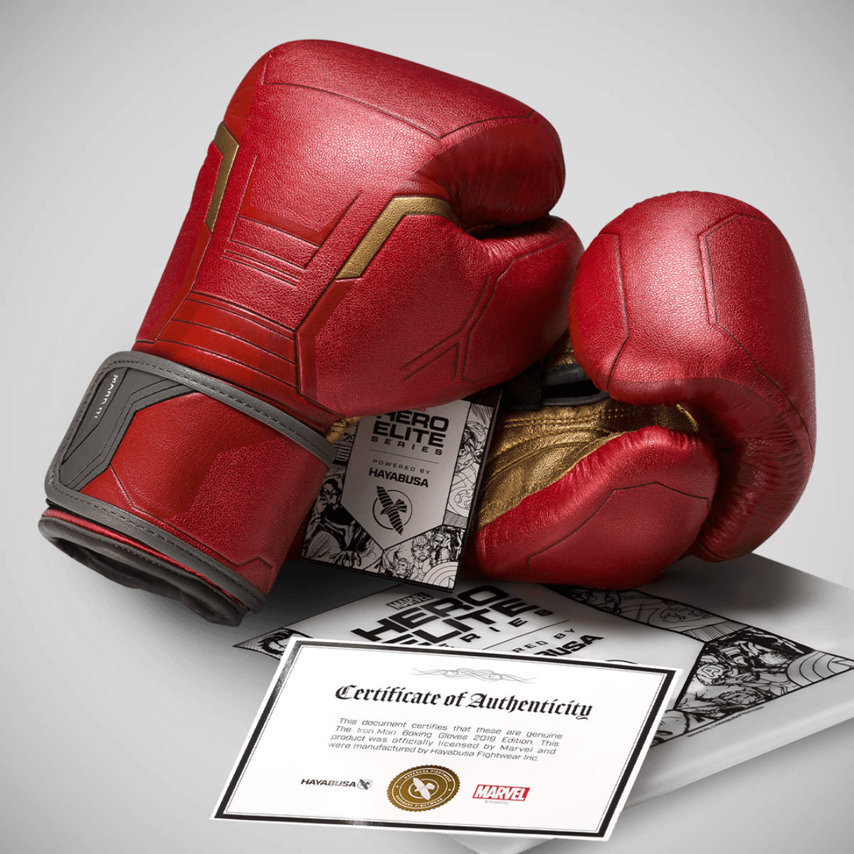 Made4fightersのMarvel's Iron Man Boxing Gloves Red/Gold