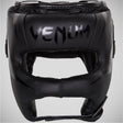 Matte Black Venum Elite Iron Headgear   