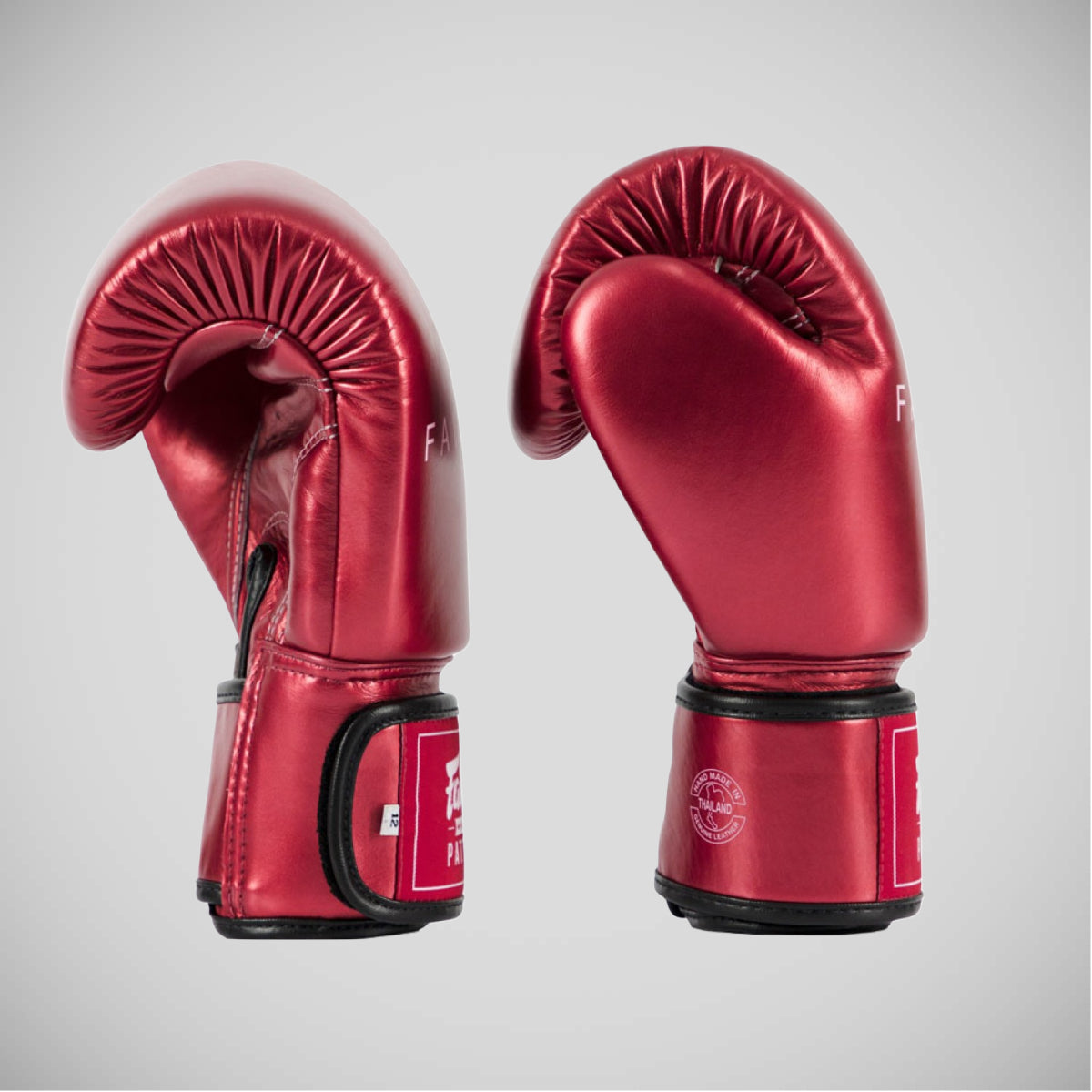 FairTex BGV22ボクシンググローブMADE4FIGHTERSのメタリックレッド