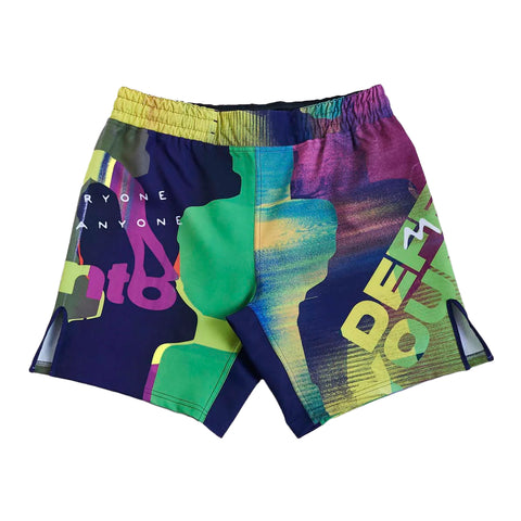 Multi Colour Manto Neon Abstract Fight Shorts