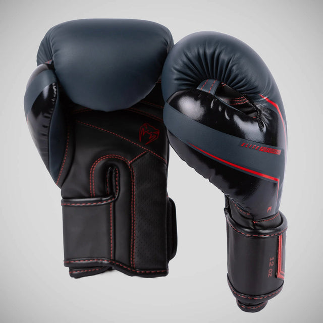 Venum Elite Evo Boxing Gloves Navy/Black/Red