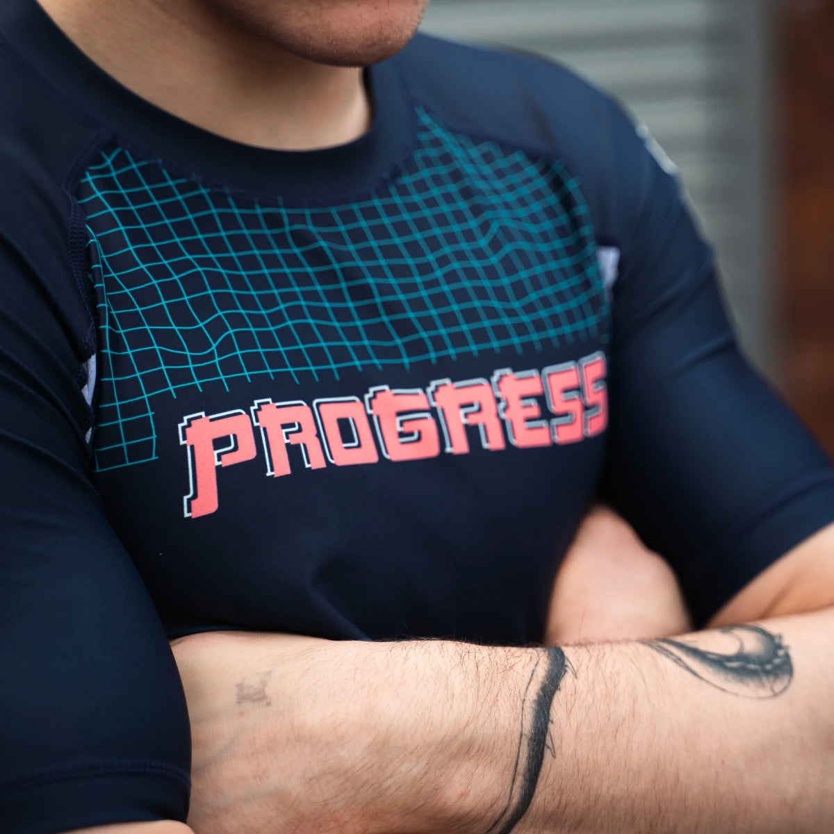 Vooruitgang onbekend Koi Rash Guard Navy