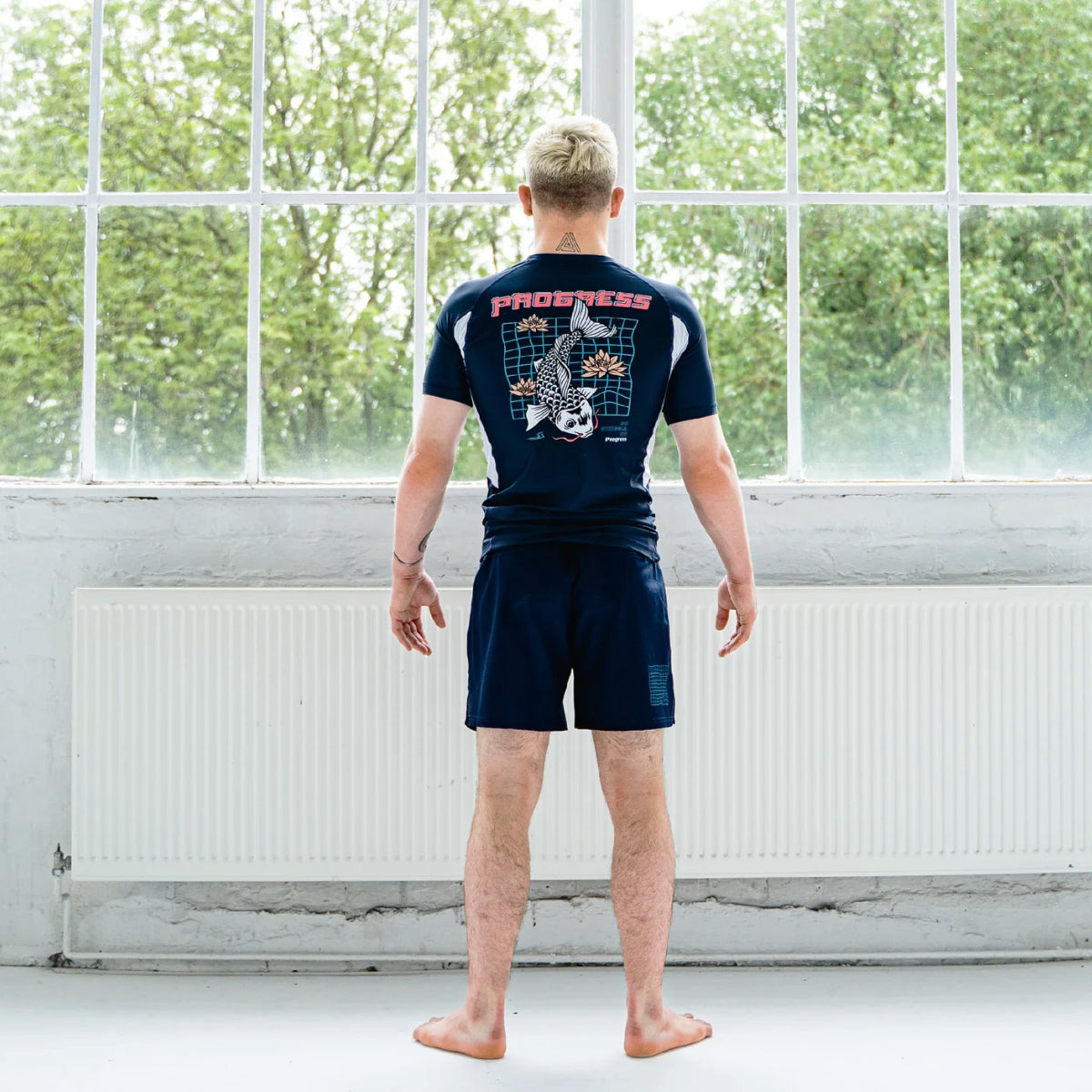 Vooruitgang onbekend Koi Rash Guard Navy