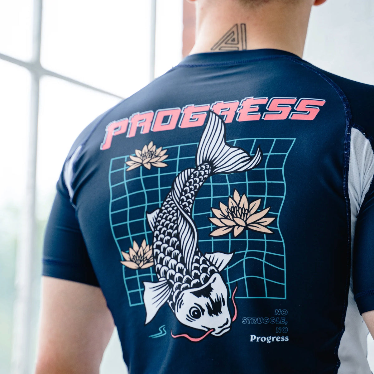 Vooruitgang onbekend Koi Rash Guard Navy