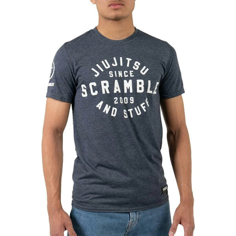 Navy Scramble Jiu Jitsu and Stuff Type T-Shirt