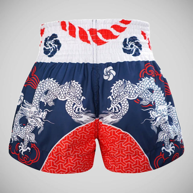 TUFF Sport MS661 The Samurai Muay Thai Shorts Navy