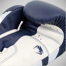 Navy/White Venum Elite Boxing Gloves