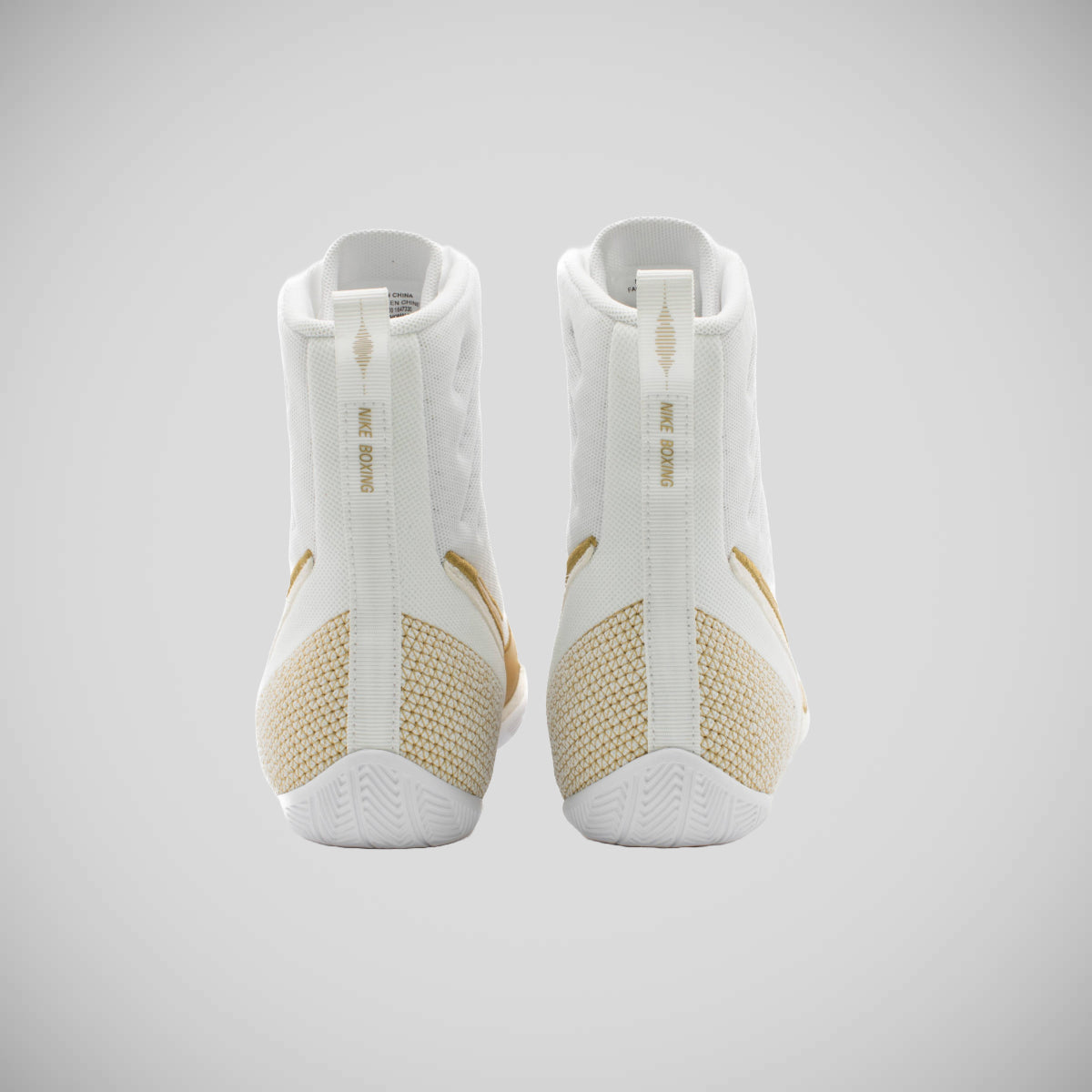 Nike Machomai 3 Boxing Boots 100 White/Gold from Made4Fighters