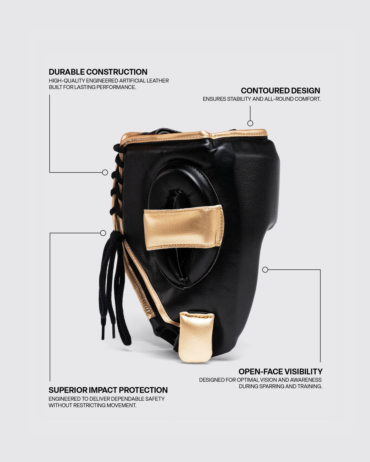 Fly Open Face X Headguard Black/Gold
