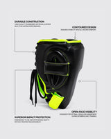Fly Open Face X Headguard Black/Neon