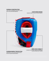 Fly Open Face X Headguard Blue/White/Red