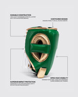 Fly Open Face X Headguard Green/Gold