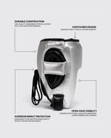 Fly Open Face X Headguard Silver/Black