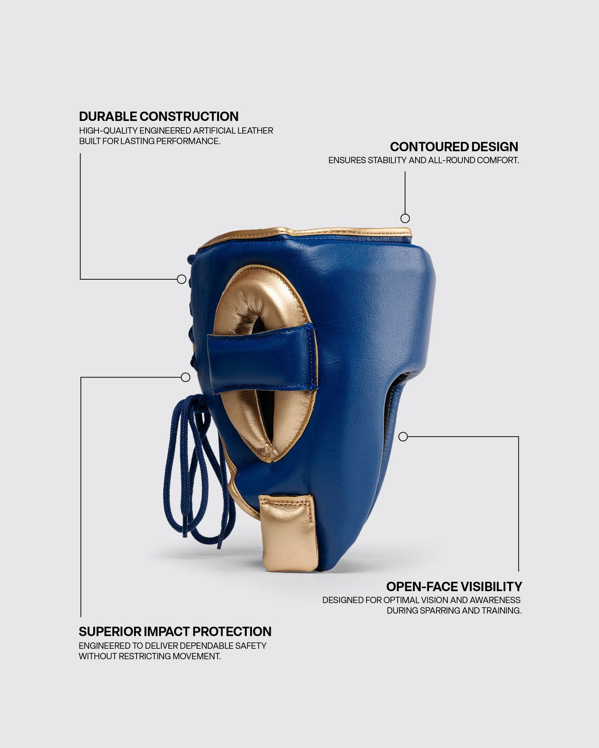 Fly Open Face X Headguard Space Blue/Gold