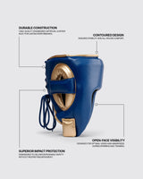 Fly Open Face X Headguard Space Blue/Gold