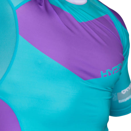 Hyperfly Supreme Edge Short Sleeve Rash Guard Ocean Tropic