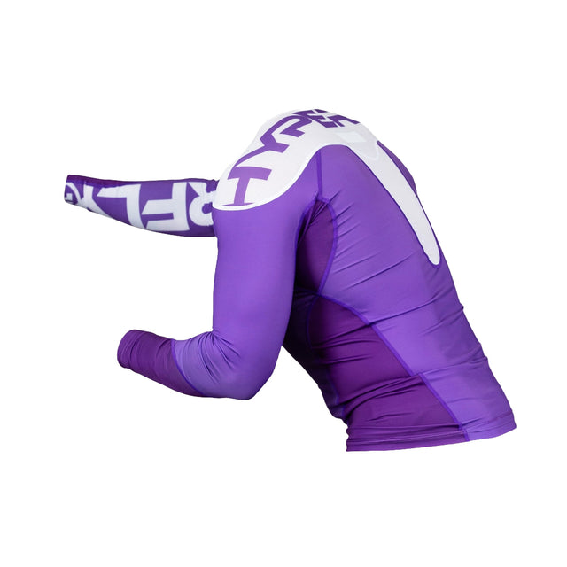 Hyperfly Supreme Edge Ranked Long Sleeve Rash Guard Purple
