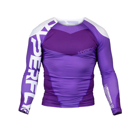 Hyperfly Supreme Edge Ranked Long Sleeve Rash Guard Purple