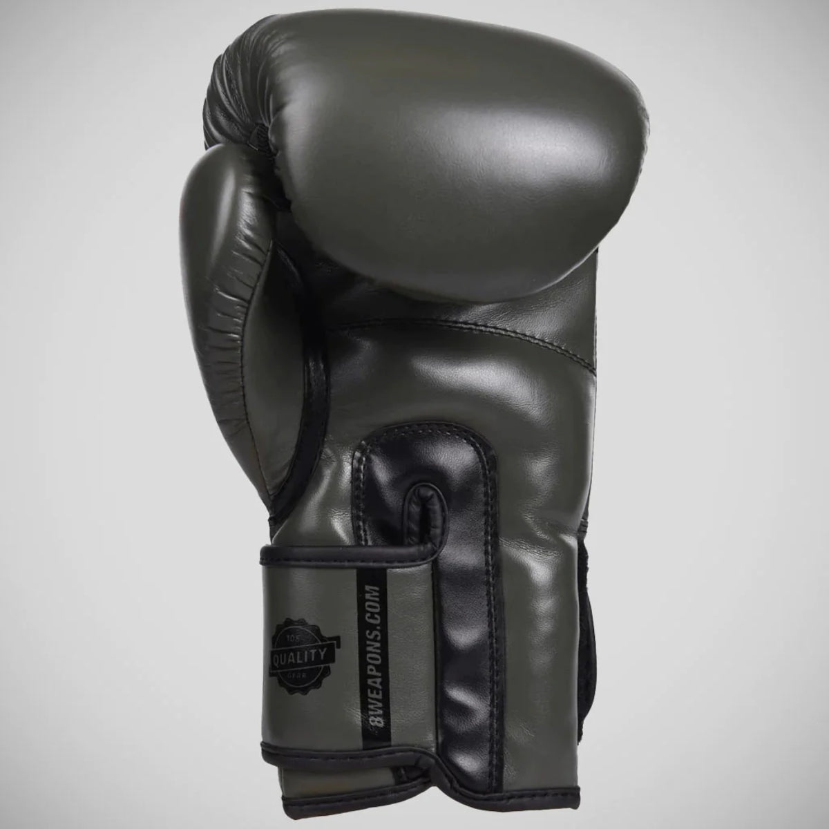 Olive/Black 8 Weapons Unlimited Boxing Gloves from Made4Fighters
