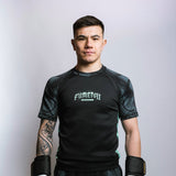 Fumetsu oni kurzärmelige Hautausschlagsgarde Schwarz/Blau/Minze