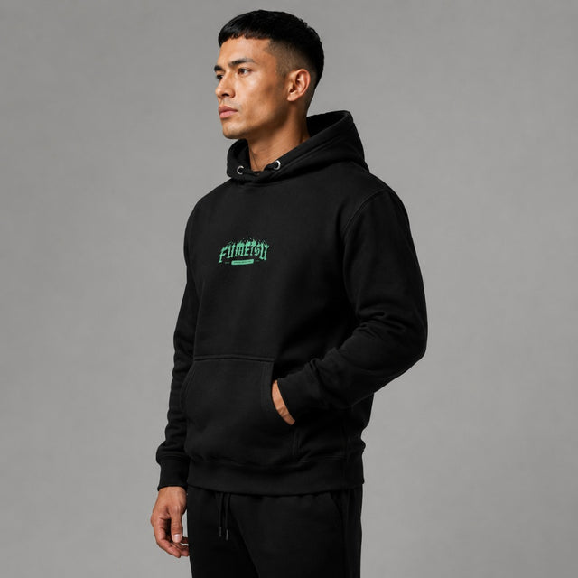 Fumetsu Oni Demon Hoodie Black/Blue