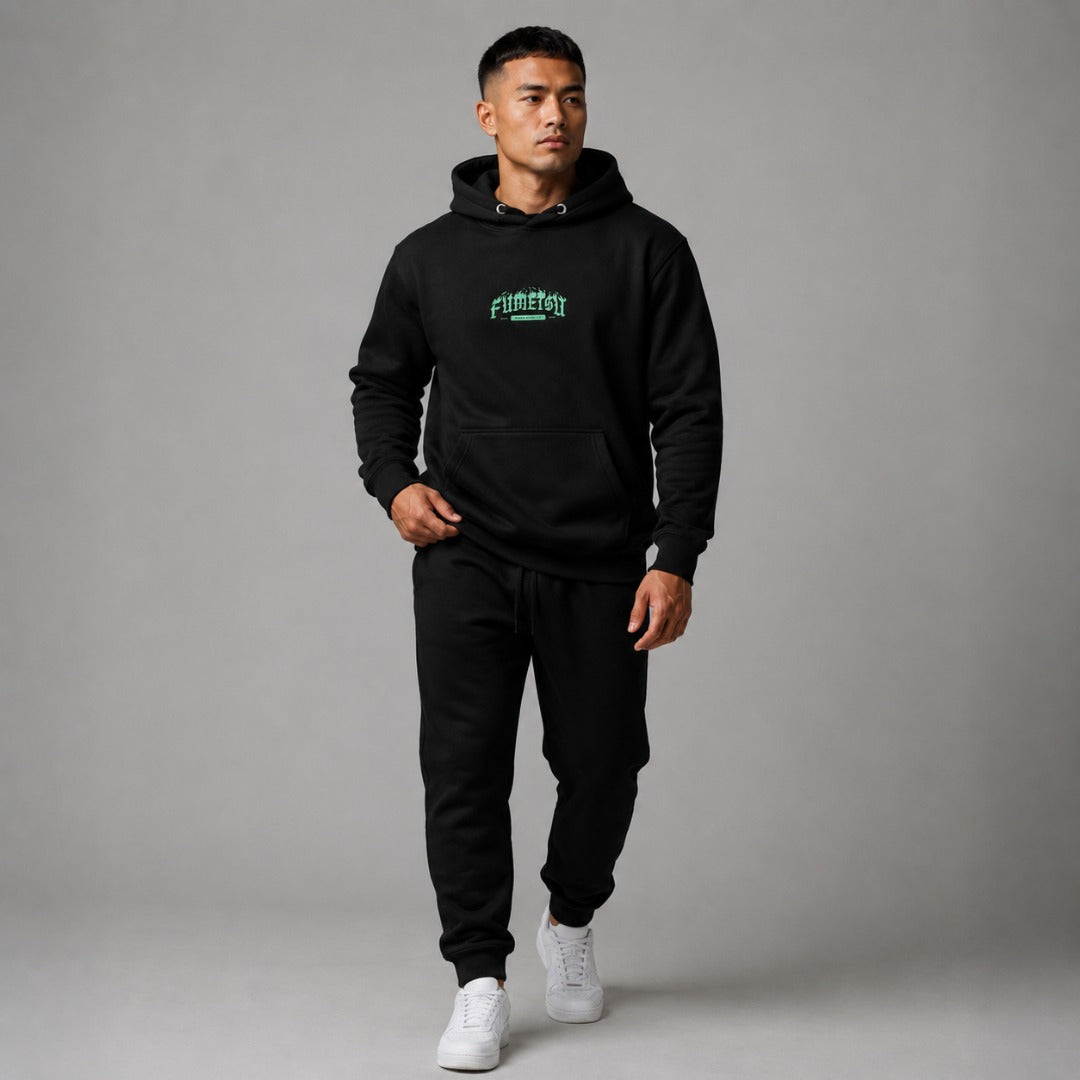 Fumetsu Oni Demon Hoodie Black/Blue