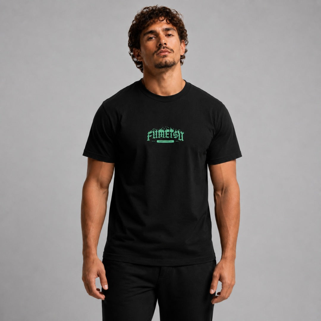 fumetsu oni demon tシャツブラック/ブルー