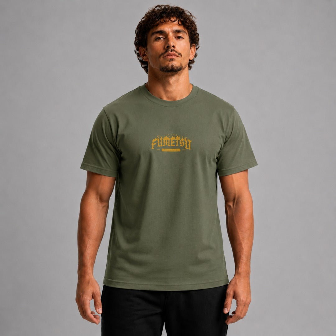 Футболка Fumetsu oni demon khaki