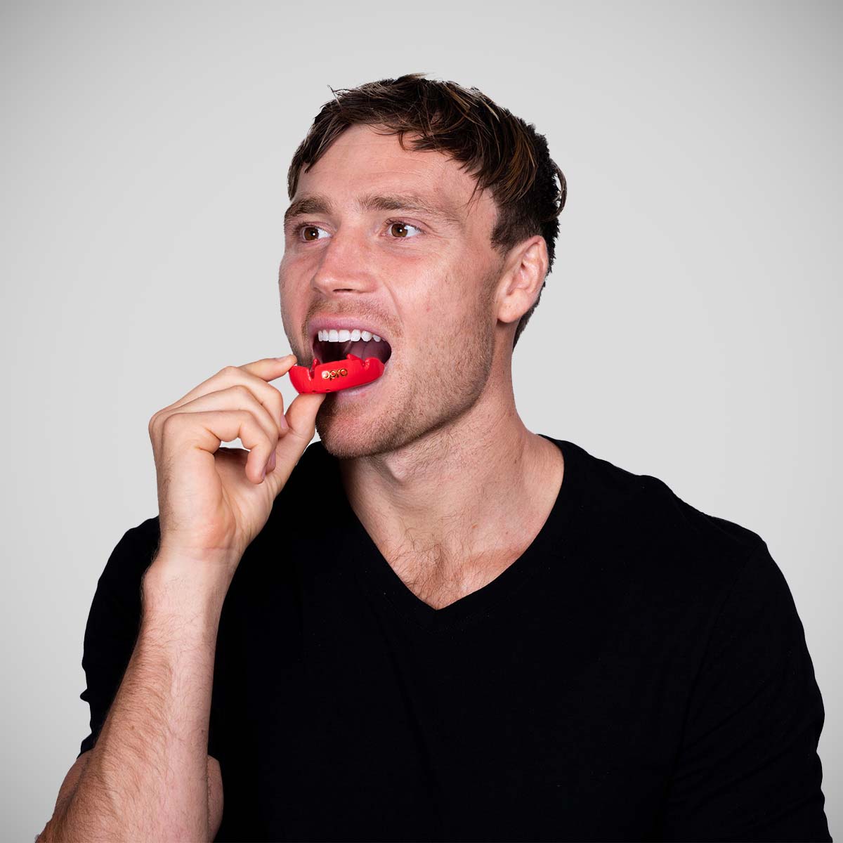 OPRO Bronze Selbstgepäcker Mundschutz rot