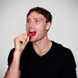 OPRO Bronze Selbstgepäcker Mundschutz rot